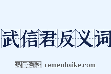 武信君反义词是什么意思的图片